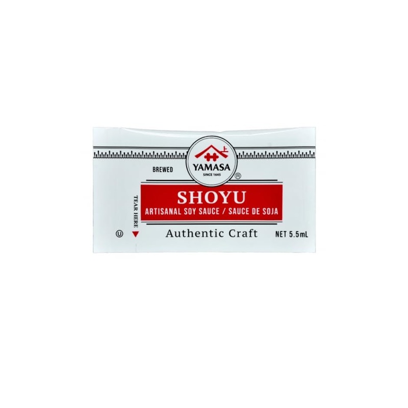 Yamasa Japanese Shoyu To Go Soy Sauce Japanese Brewed Soy Sauce Packets 100 5.5Ml Individual Portion Packs Dorm Lunch Box Bento