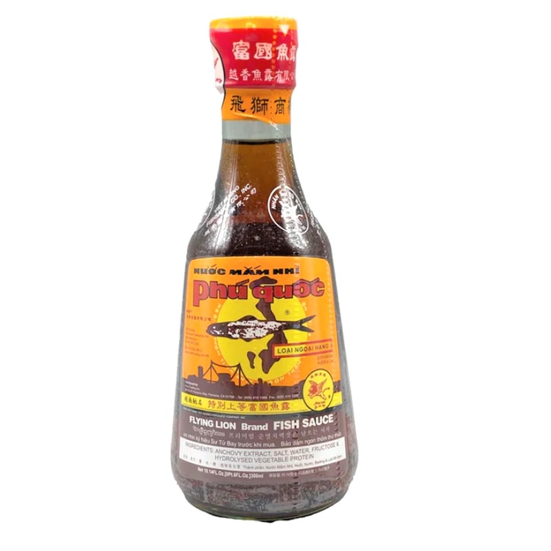 1 Pack – Phu Quoc Flying Lion Fish Sauce – Nuoc Mam Phu Quoc Su Tu Bay – 300Ml