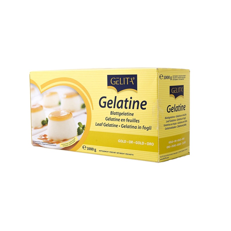 Gelita Gold Strength Leaf Gelatin – 500 Sheets/2.2 Pounds