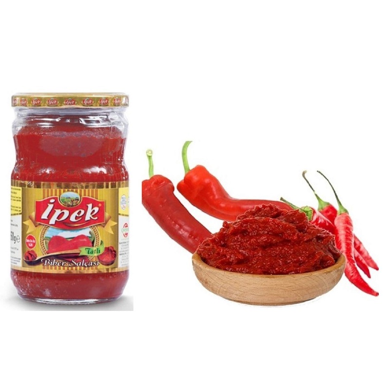 Ipek Sweet Red Pepper Paste Sauce Turkish 22.92 Oz 650 Gr
