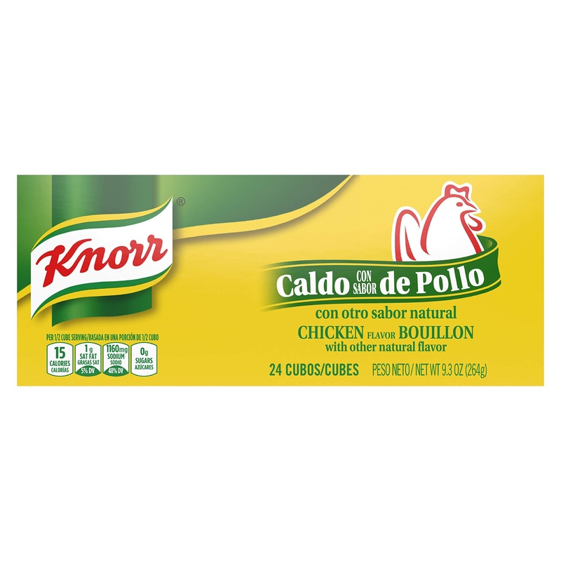 Knorr Cube Bouillon, Chicken, 24 Cubes, 9.3 Oz