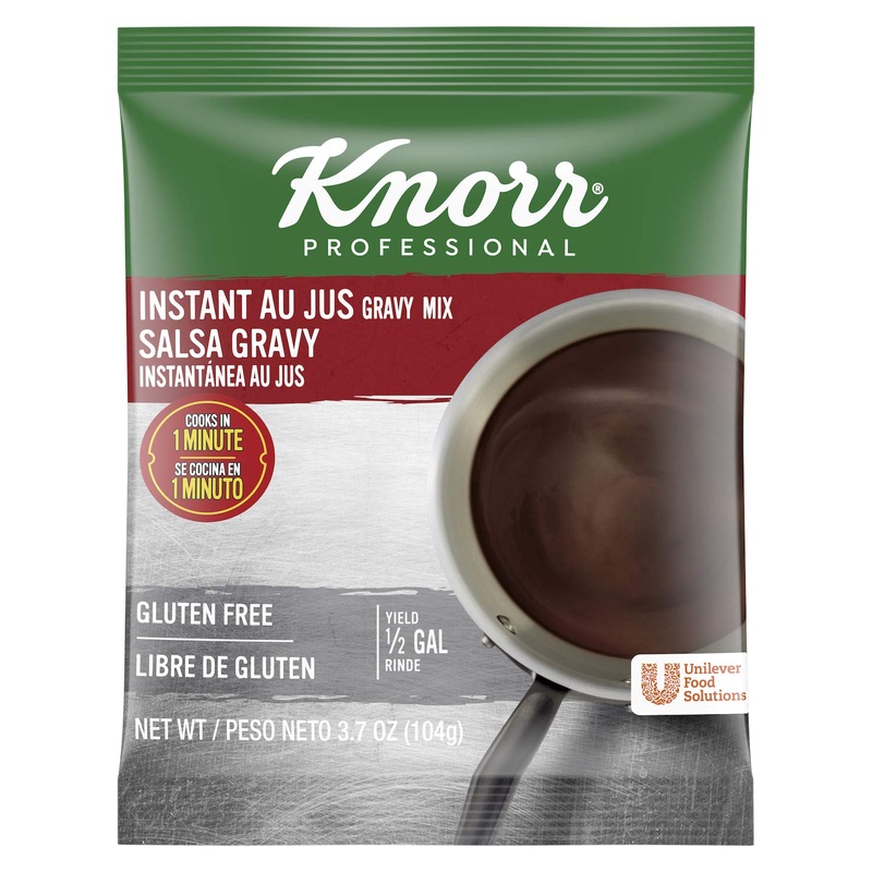 Knorr Professional Instant Au Jus Gravy Mix Gluten Free, No Artificial Flavors Or Preservatives, No Added Msg, Dairy Free, Color