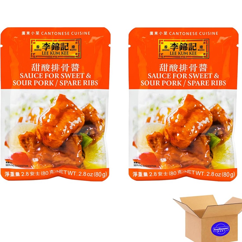 L K K Sweet &Sourpork Spare Ribs Asian Sauce 2.8Oz/80G 2Pack