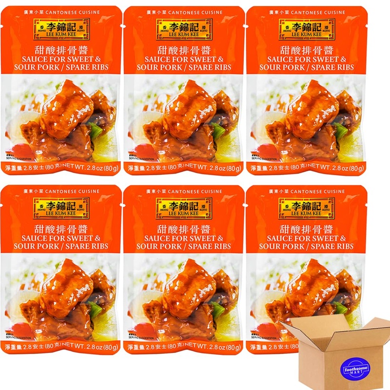 L K K Sweet &Sourpork Spare Ribs Asian Sauce 2.8Oz/80G 6Pack