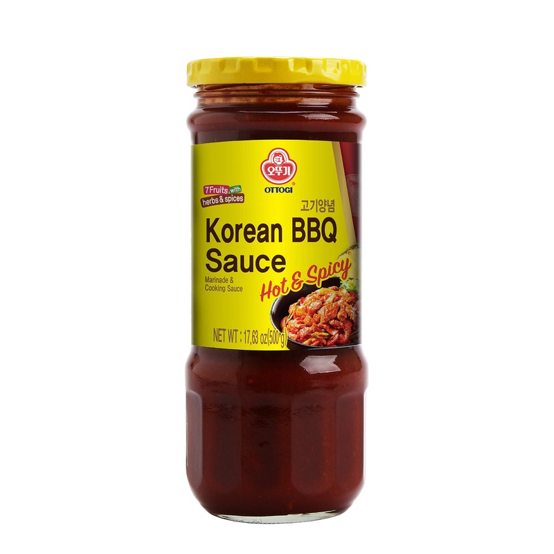 Ottogi Authentic Korean Bbq Sauce Hot & Spicy, Marinade & Cooking Sauce 500G