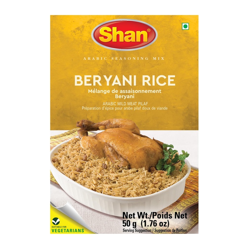 Shan Biryani Rice Arabic Seasoning Mix, 60G | Mild & Fragrant Pilaf Inspired By Authentic Arabic Cuisine | Vegetarian-Friendly |