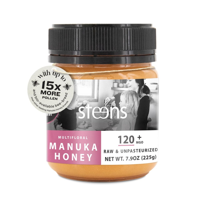 Steens – Raw Manuka Honey Mgo 120+, Cold Pressed New Zealand Natural Honey, Whole Comb Processed Raw Honey For Face, Skin, And O