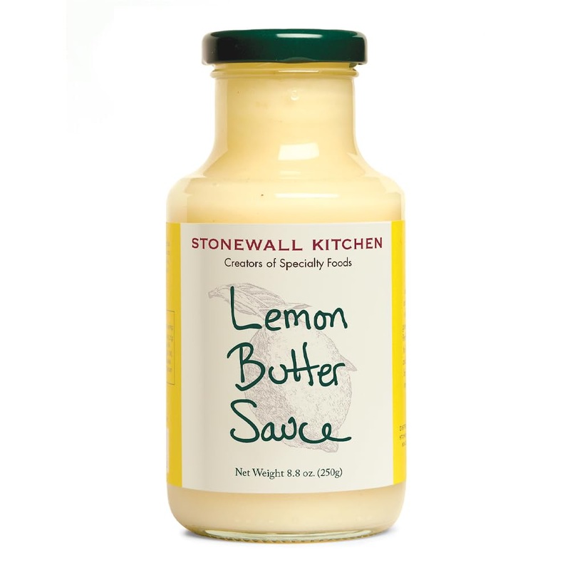 Stonewall Kitchen Lemon Butter Sauce, 8.8 oz – Gourmet Sauce for Seafood and Pasta, All-Natural Ingredients