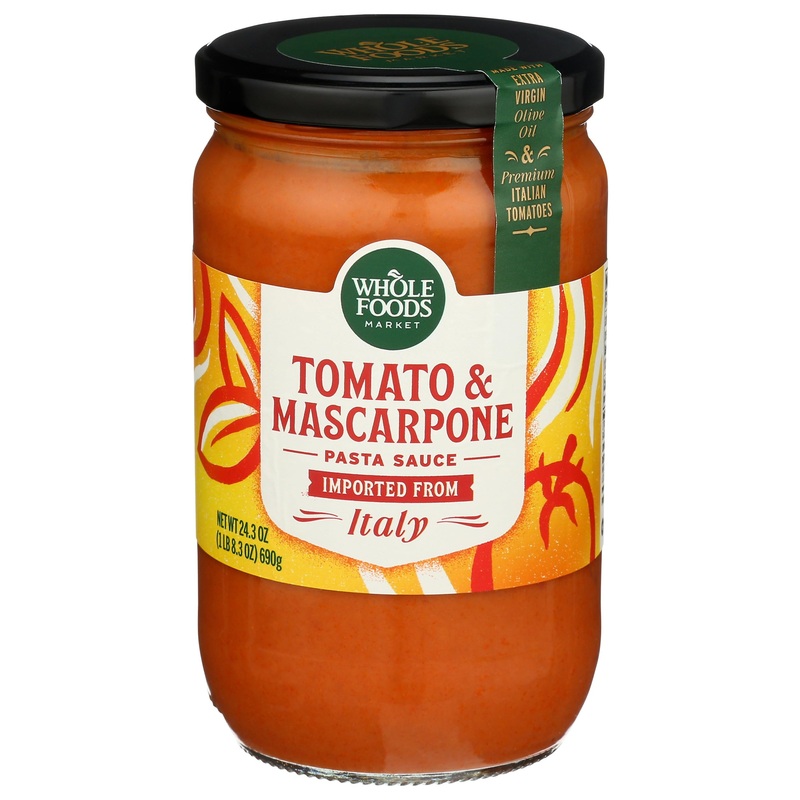 Whole Foods Market Tomato & Mascarpone Pasta Sauce, 24.3 Oz