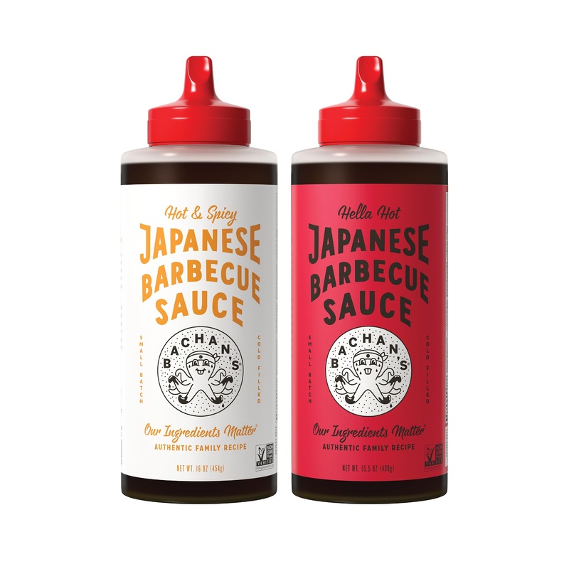 Bachan’S Japanese Barbecue Sauce 2 Pack – 1 Hot & Spicy, 1 Hella Hot – Bbq Sauce For Wings, Chicken, Beef, Pork, Seafood, Noodle
