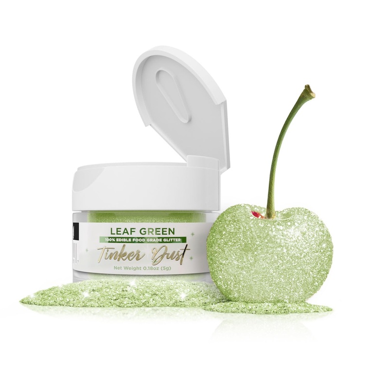 Bakell – Leaf Green Tinker Dust (5G, 1X Jar) Edible Glitter For Food, Desserts, And Beverages!