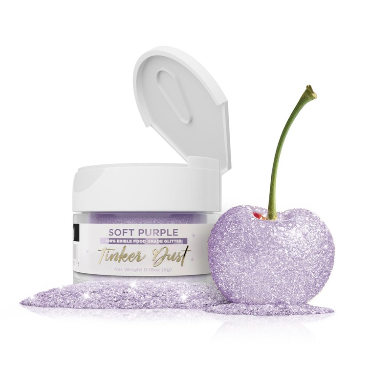 Bakell – Soft Purple Tinker Dust (5G, 1X Jar) Edible Glitter For Food, Desserts, And Beverages!