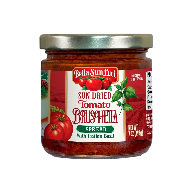 Bella Sun Luci Sun Dried Tomato Bruschetta Spread With Italian Basil