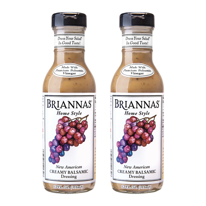 Briannas – Home Style New American Creamy Balsamic Dressing – Fine Salad Dressing Made With Premium Ingredients – Gluten Free Dr