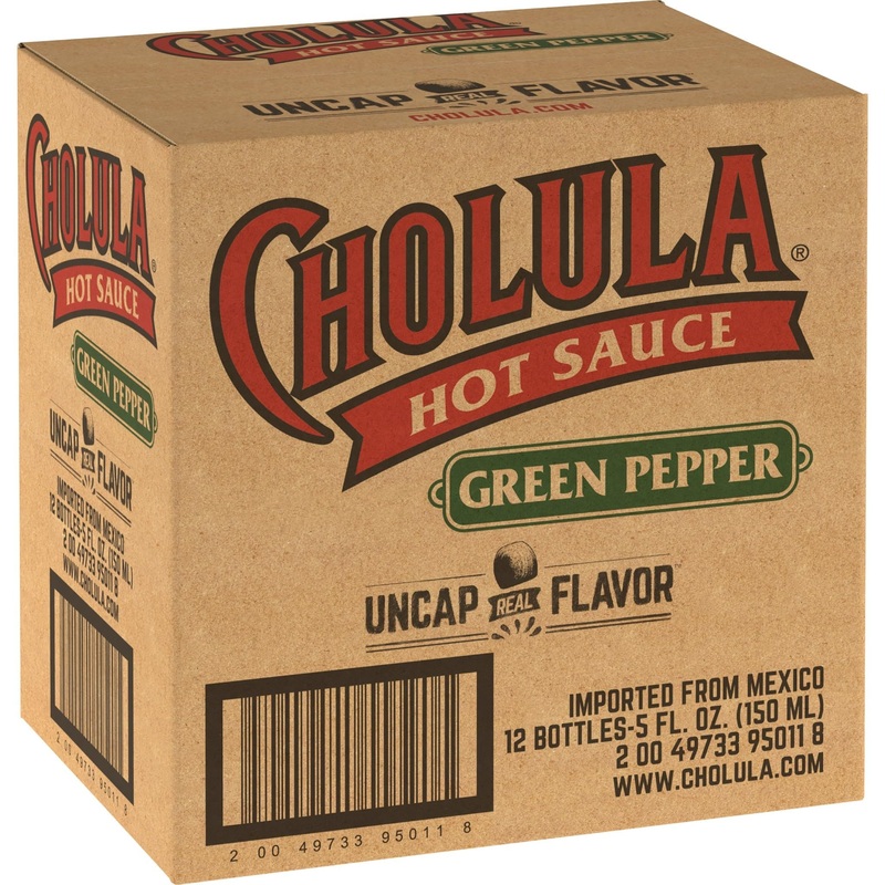 Cholula Green Pepper Hot Sauce, 5 Fl Oz (Pack Of 12)