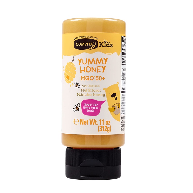 Comvita Kids Yummy Manuka Honey No-Mess Squeeze Bottle (Mgo 50+) | New Zealand’S #1 Premium, Wild, Authentic Manuka Brand | Mult