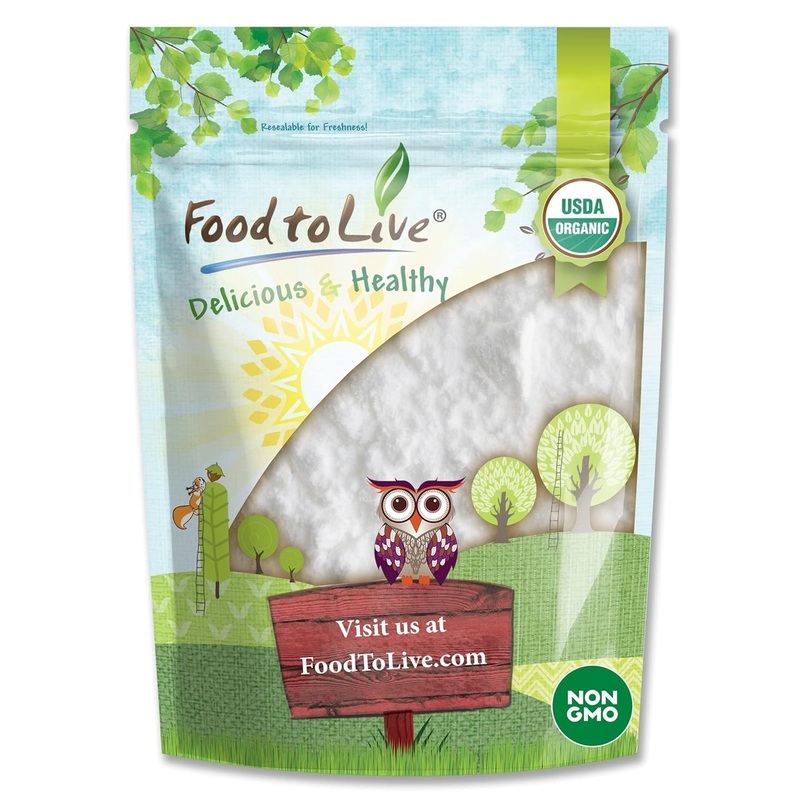 Food To Live Organic Arrowroot Flour, 8 Ounces – Non-Gmo Powder, Fine Starch, Grain-Free, Vegan, Bulk. Rich In Dietary Fiber. Na