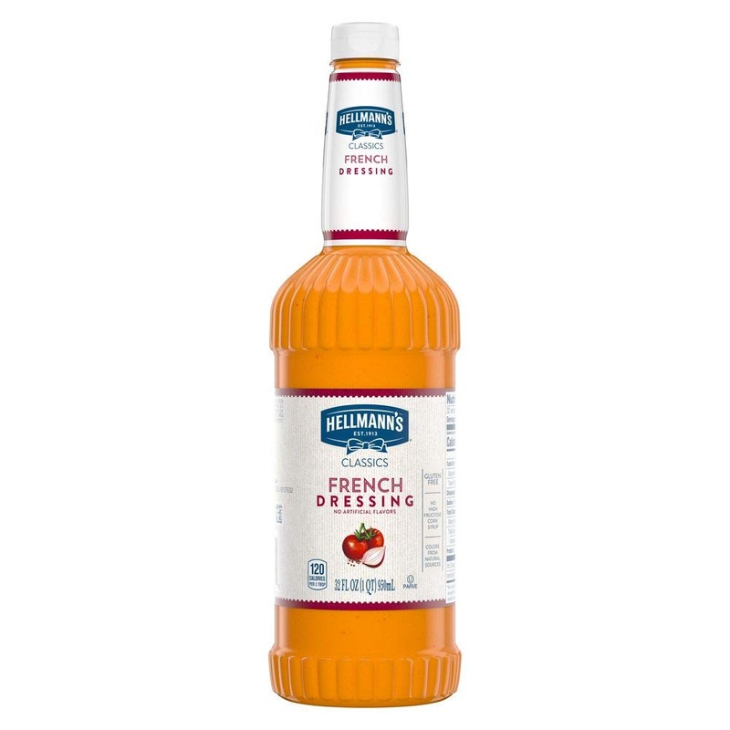 Knorr Hellmann’S Classics French Salad Dressing Salad Bar Bottles Gluten Free, No Artificial Flavors Or High Fructose Corn Syrup