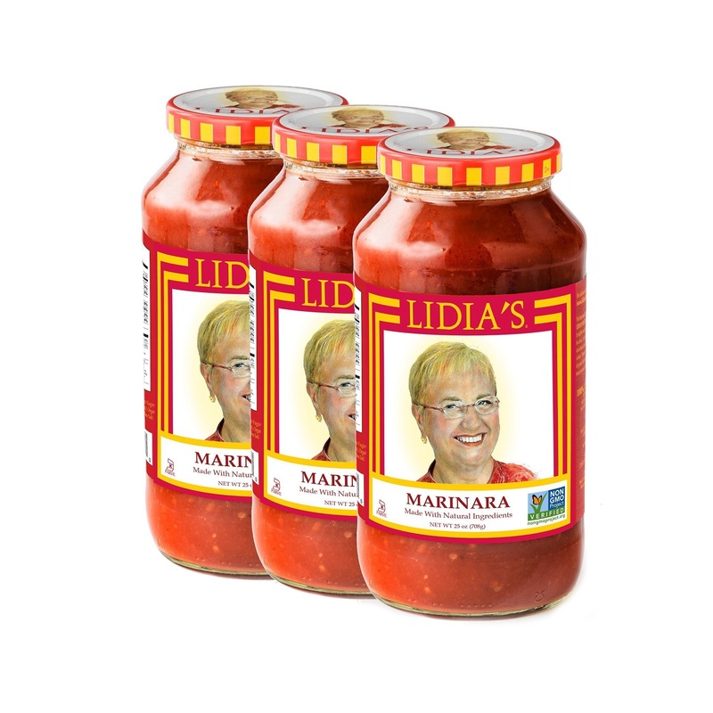 Lidia’S Pasta Sauce, Marinara, 3-Pack, (3) – 25Oz Jars