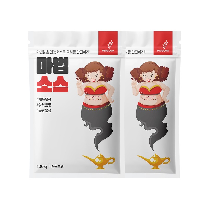Misslee Mabub Sauce (2 Pack, 3.5 Oz Each), Korean Spicy Powder Mix For Stir-Fries, Bbq, Noodles, And Rice Dishes