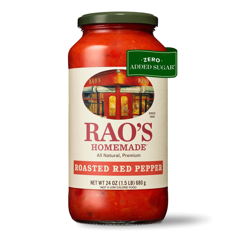 Rao’S Homemade Roasted Red Pepper Pasta Sauce, 24 Oz, Tomato Sauce, All Purpose, Keto Friendly, Premium Quality, Tomatoes From I