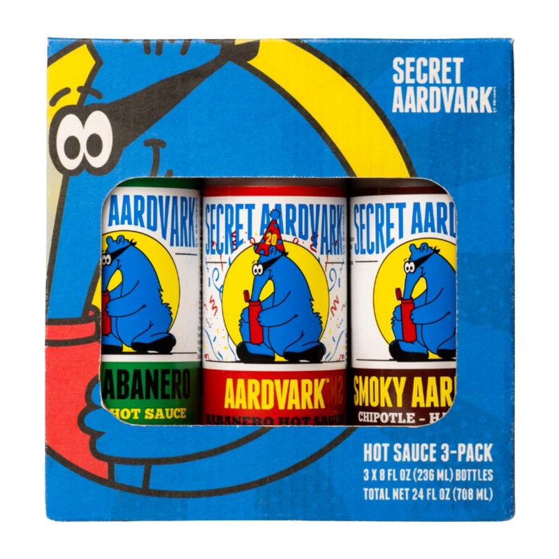 Secret Aardvark Hot Sauce Variety Pack – Hot Sauce Sampler, Spicy Hot Sauce Gift Set With Habanero, Serraberano, And Smoky Chipo