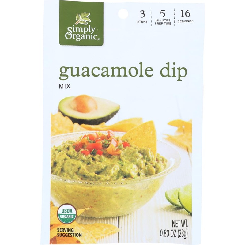 Simply Organic Dip Mix Guacamole – 0.8 Oz – 2 Pc