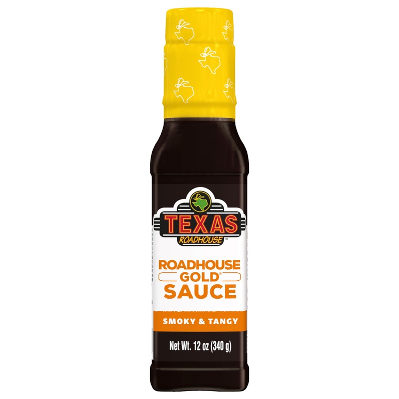 Texas Roadhouse Gold Sauce, 12 oz  Perfect Steak Marinade & Dipping Sauce with Vinegar, Apple Butter & Soy Sauce