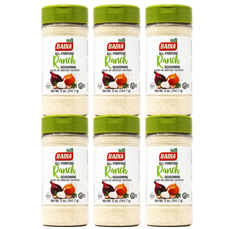 Badia Ranch Seasoning Powder, 5 Oz, All-Purpose Ranch Flavor (Pack Of 6)