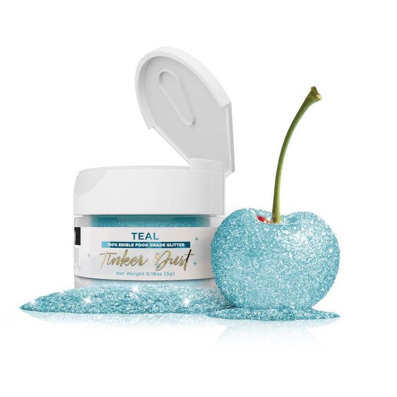 Bakell – Teal Tinker Dust (5G, 1X Jar) Edible Glitter For Food, Desserts, And Beverages!