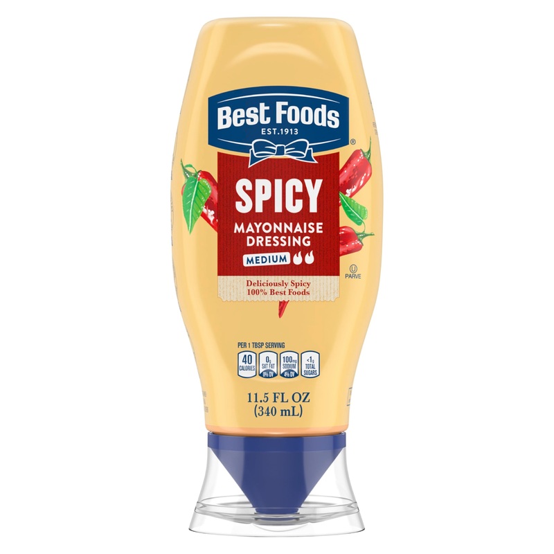 Best Foods Spicy Mayonnaise Spicy For A Rich, Creamy Condiment Made With Real Chili Peppers 11.5 Oz