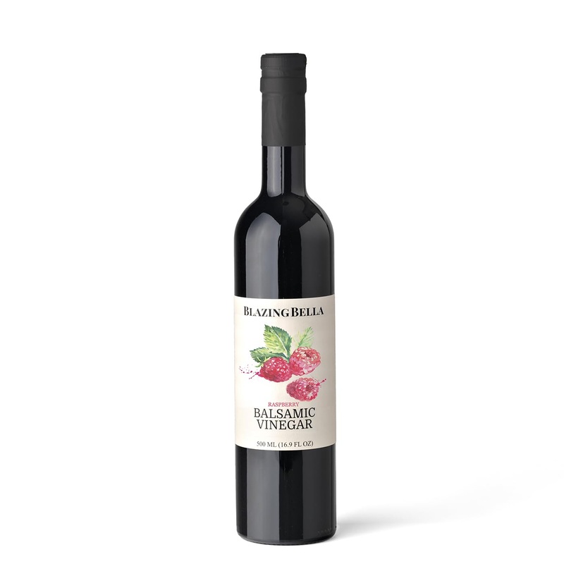 Blazing Bella Raspberry Balsamic Vinegar (16.9 Fl Oz 500Ml) – Ideal For Salads And Drizzling