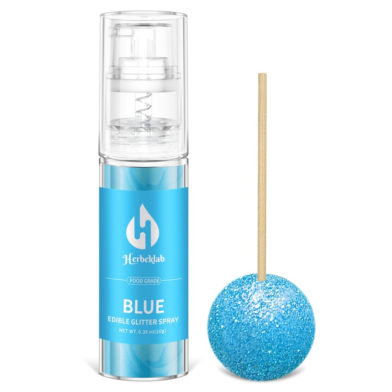 Blue Edible Glitter – Edible Glitter Spray 10G Edible Blue Glitter For Cakes Food Grade Drink Glitter Blue Edible Glitter For Co