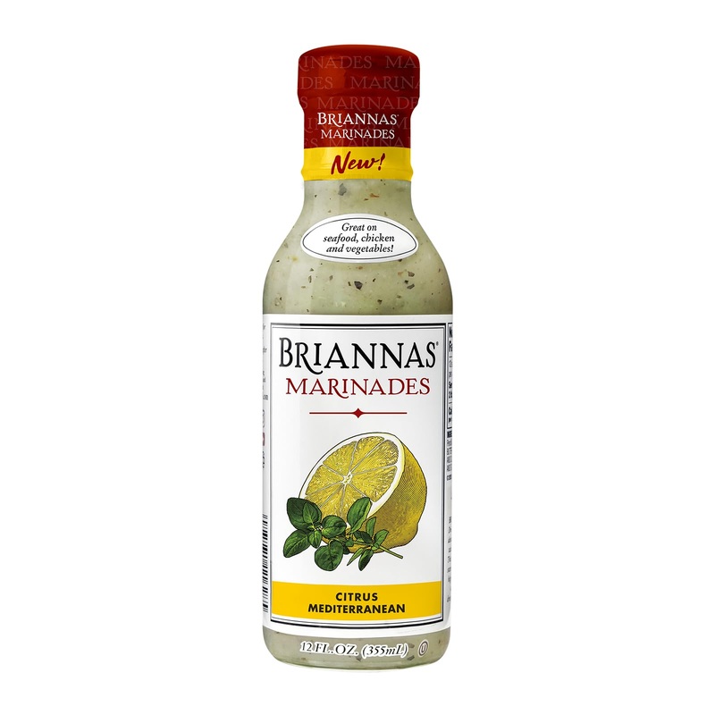 Briannas – Citrus Mediterranean Marinade – Small Batch, Gluten Free, Vegan Marinade Made With Premium Ingredients – 12 Oz. Bottl