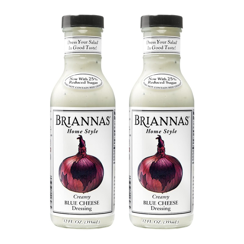 Briannas – Home Style Creamy Blue Cheese Dressing – Fine Salad Dressing Made With Premium Ingredients – Gluten Free & Low Sugar