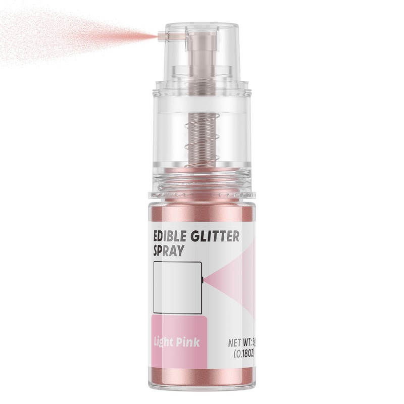 Edible Glitter Spray,Food Grade 5G Edible Glitter For Cake Decorating Desserts, Beverages, Cupcakes, Cake Pops And Cookies – Lig