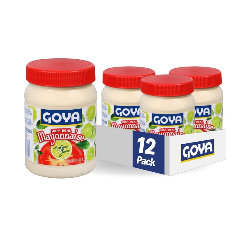 Goya Foods Mayonnaise With Lime, 16 Ounce (Pack Of 12)