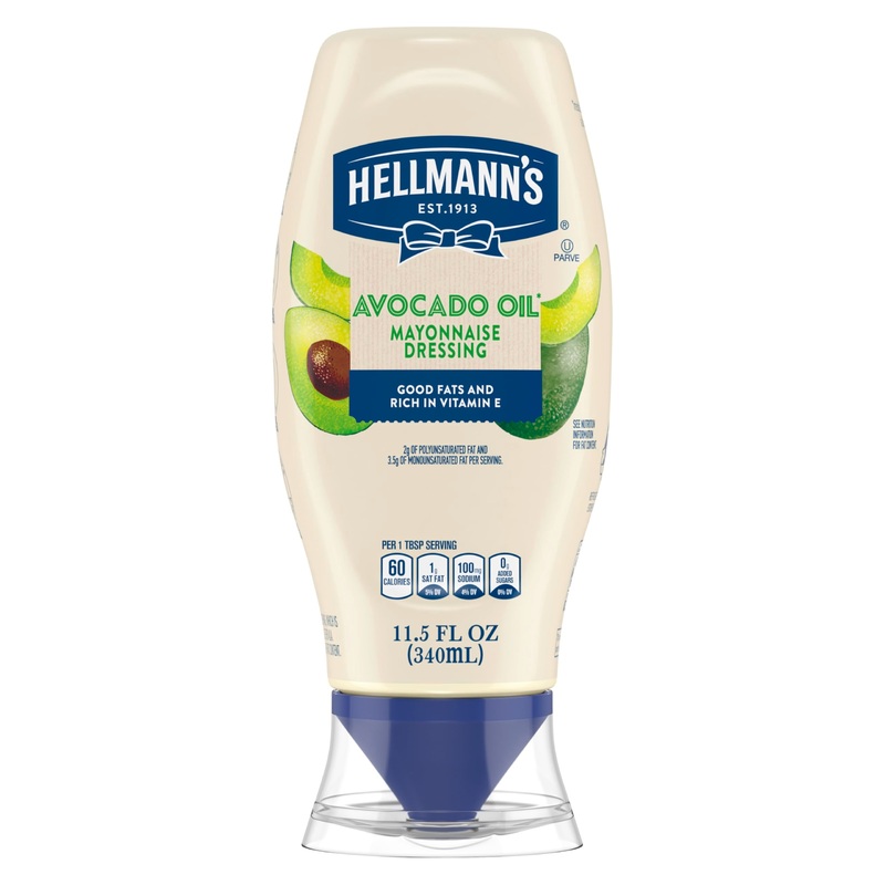 Hellmann’S Mayonnaise Dressing Avocado Oil Quality Ingredients With Good Fats, Rich In Vitamin E 11.5 Fl Oz
