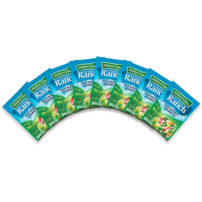 Hidden Valley Original Ranch Dips Mix, Gluten Free – 8 Packets, 1 Oz