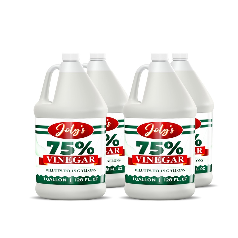 Joly’S 75% Vinegar Extra Strong- 1 Gallon – Concentrated Acetic Acid – All Natural Multipurpose-Vinegar For Cleaning And Home Us