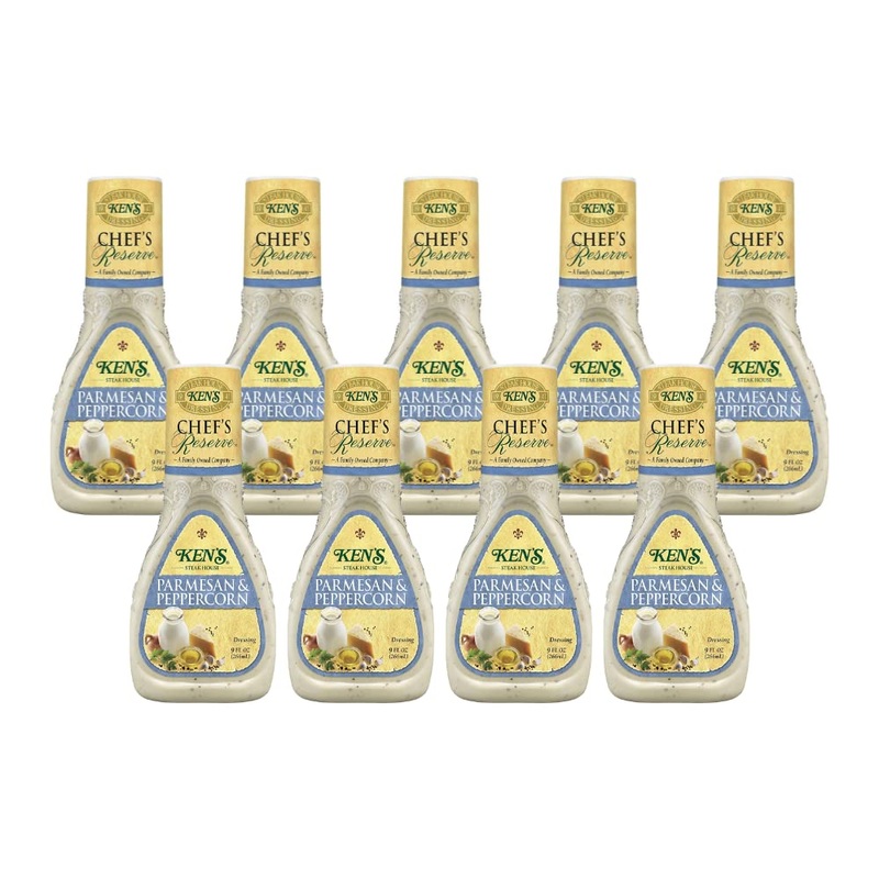 Ken’S Steak House Chef’S Reserve Parmesan Peppercorn Dressing (9 Fl Oz (Pack Of 9))