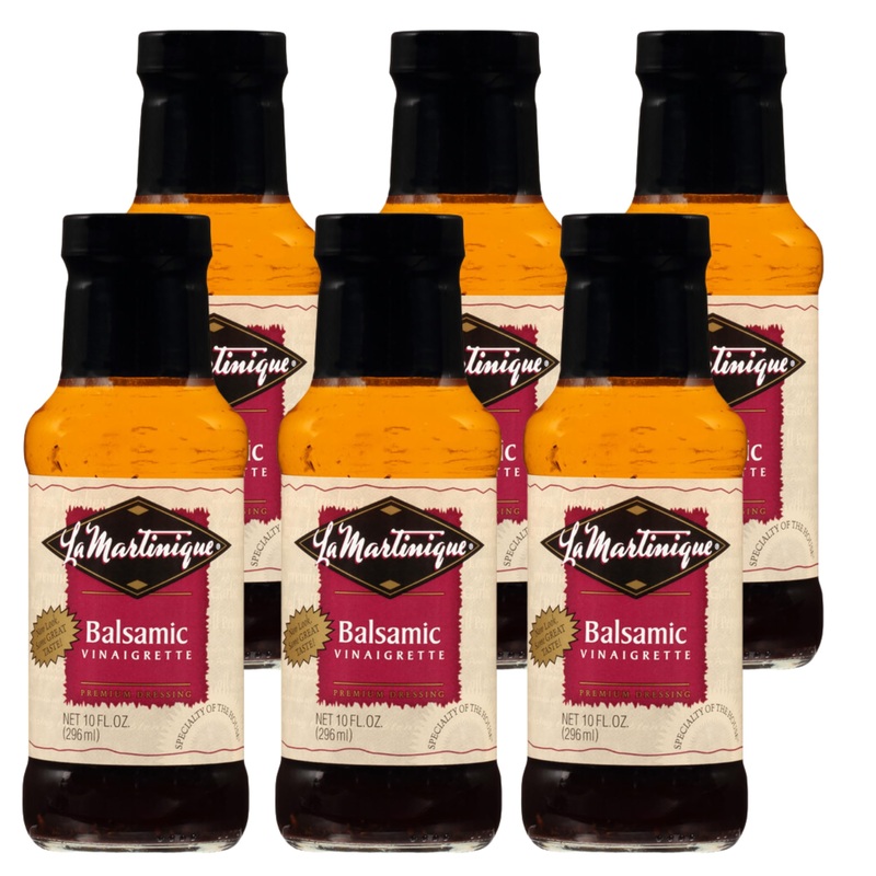 La Martinique Balsamic Vinaigrette Dressing 10 Ounce Bottle (Pack Of 6)