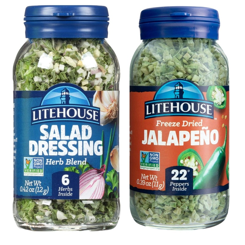 Litehouse Freeze-Dried Fiery Salad Bundle, (Salad Dressing Blend, Jalapeno) – Gluten-Free, Keto Friendly, Non-Gmo, Organic Spice