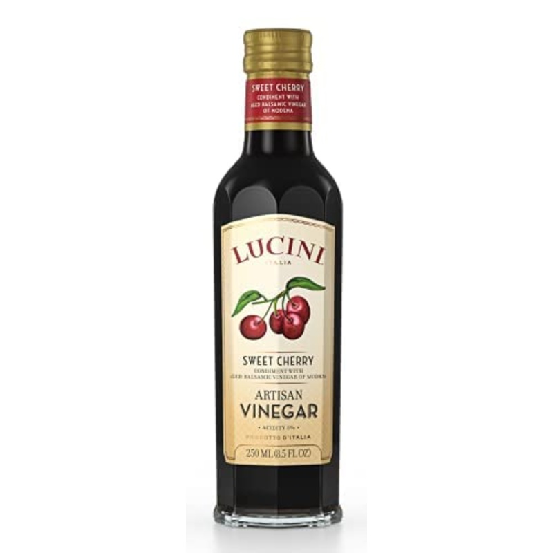 Lucini Sweet Cherry Balsamico Artisan Vinegar, 250 Ml (Pack Of 2)