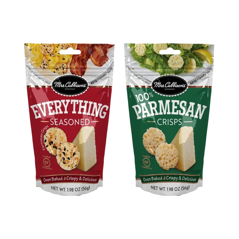 Mrs. Cubbison’S Cheese Crisps Great For Snacking And Salad Topper (1 Everthing Seasoned + 1 Parmesan Crisps)