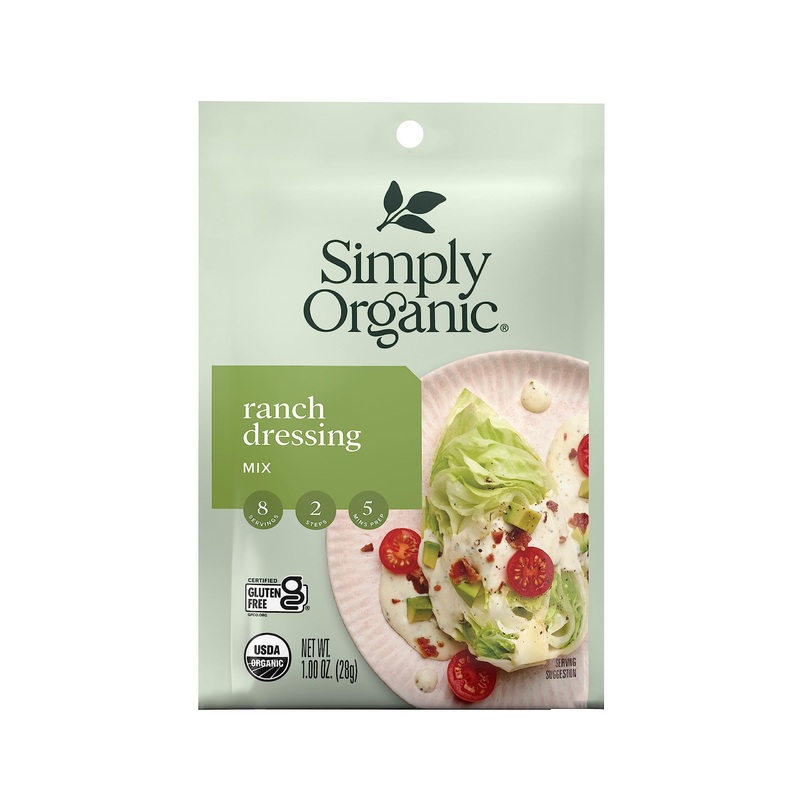 Simply Organic Ranch, Certified Organic, Gluten-Free | 1 Oz | Pack Of 4