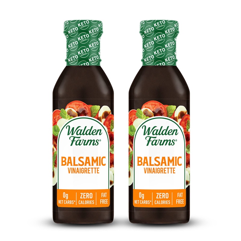 Walden Farms Balsamic Vinaigrette – Calorie-Free, Gluten-Free, Low Carb, Keto-Friendly, Vegan, Sugar-Free, Dressing With Classic