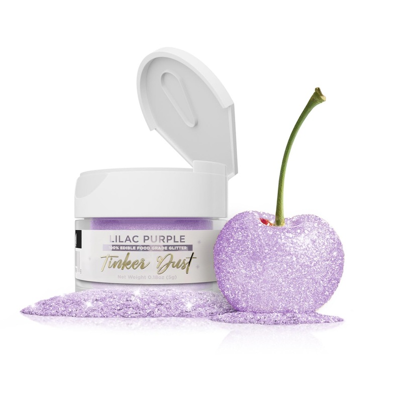 Bakell – Lilac Purple Tinker Dust (5G, 1X Jar) Edible Glitter For Food, Desserts, And Beverages!