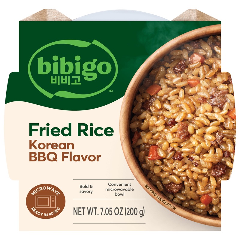 Bibigo Korean Bbq Flavor Fried Rice, Microwavable, Zero Trans Fat, 7.05 Ounces (Pack Of 6)