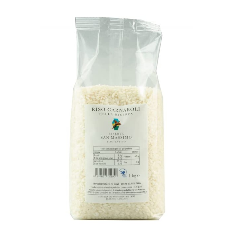 Carnaroli Risotto Rice From Italy – Ultra Premium Italian Gourmet Rice – Grown In The Wetlands Of The Ticino River Natural Reser